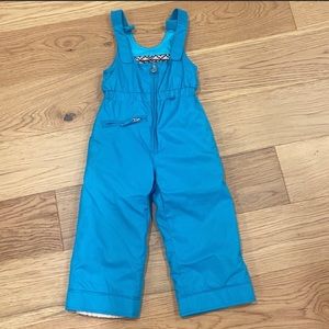 VTG Obermeyer Bib Overalls Snow Ski Snowboard Blue Youth Kids 4 i-grow